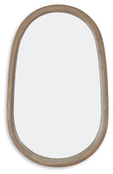 Aarilynn oval mirror head-on view