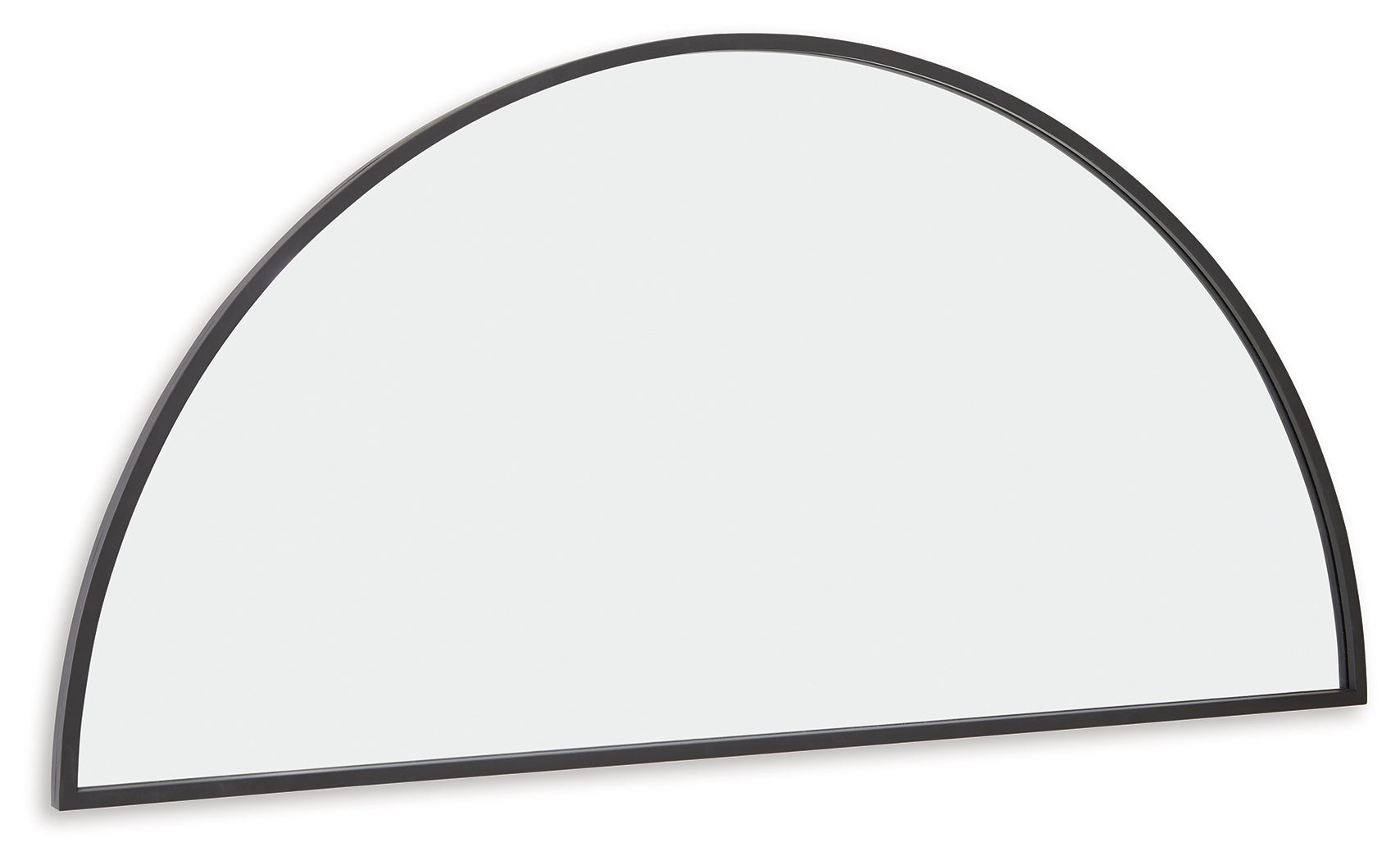 Denlow Black Accent Mirror side angle
