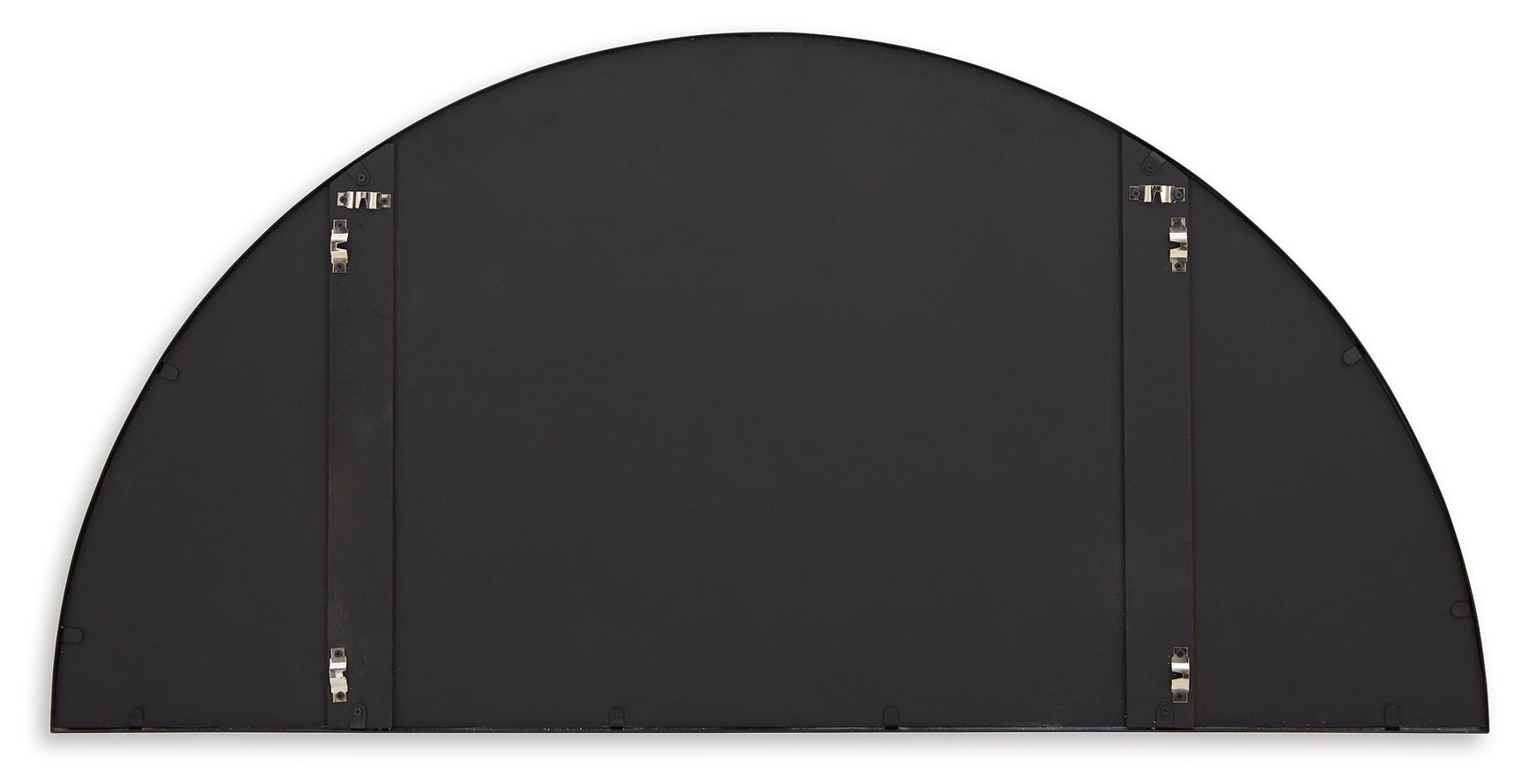 Denlow Black Accent Mirror back view