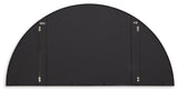 Detail of black frame on Denlow mirror