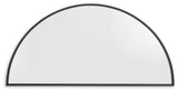 Denlow Black Accent Mirror detailed angle