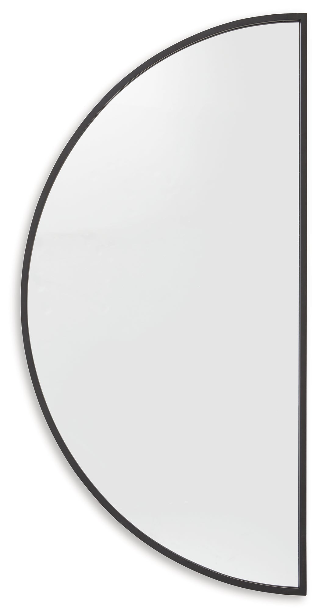 Denlow Black Accent Mirror head on angle A