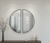 Close-up of Denlow mirror black frame