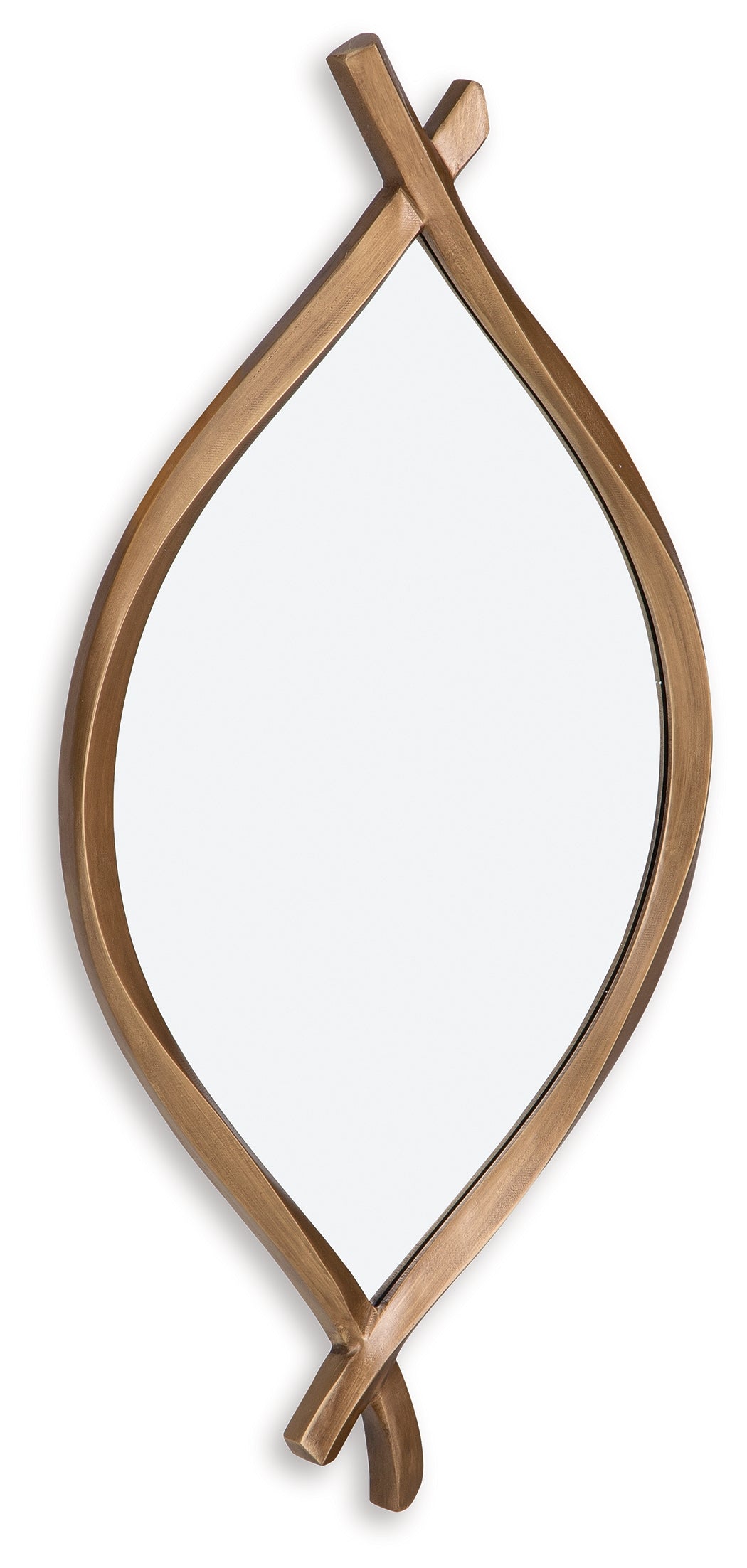 Back view of Bartner mirror showing keyhole hanging bracket