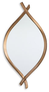 Bartner mirror displaying twisted metal design detail