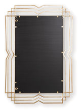 Claybrook Accent Mirror back view showing hanging hardware