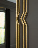 Claybrook Accent Mirror detailed close-up of gold finish