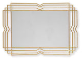 Claybrook Accent Mirror head on view