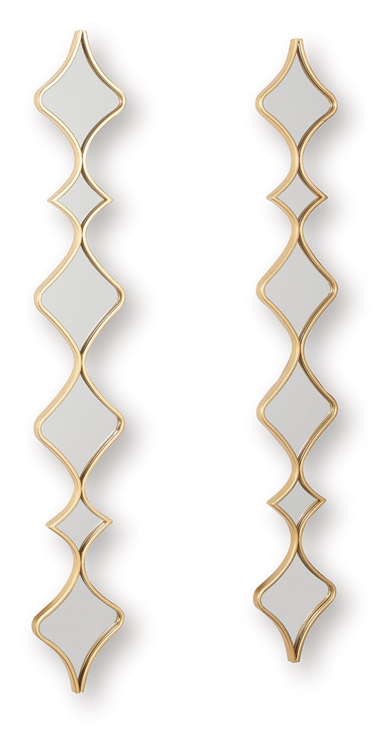 Harriswood accent mirror angled side view