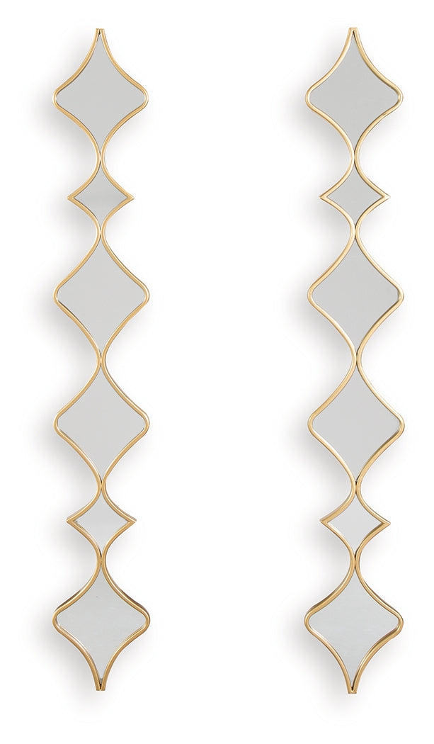 Harriswood accent mirror head-on view A