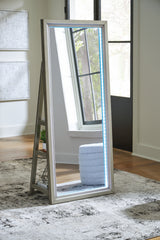 Evesen Champagne mirror LED blue light from side