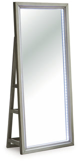 Evesen Champagne floor standing mirror showing full front view