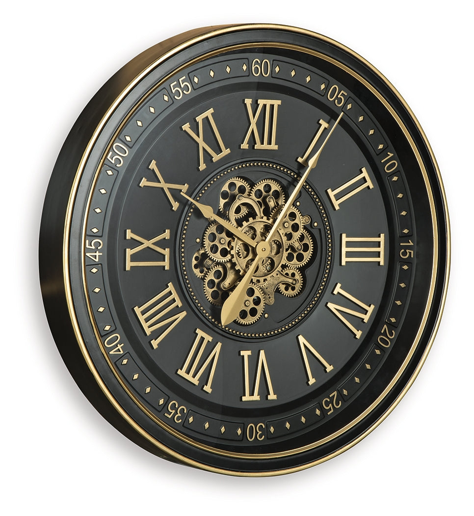 Dairton Wall Clock angled side view