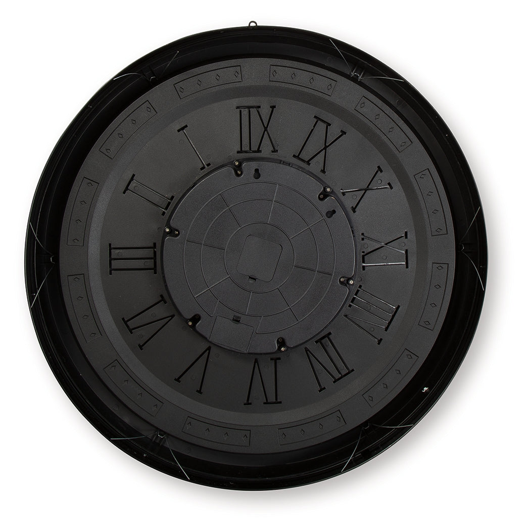 Dairton Wall Clock rear view showing hanging bracket