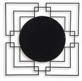 Oceanal accent mirror, back view showing hanging bracket