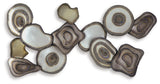 Worthman Multi Wall Decor side angle showing layered metallic shapes