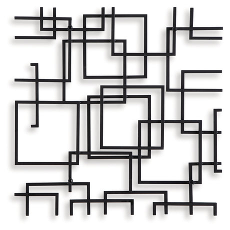 Edge detail of the Aadanton metal wall sculpture