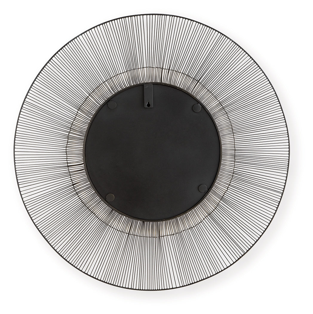Back of Dallmen accent mirror showing keyhole bracket