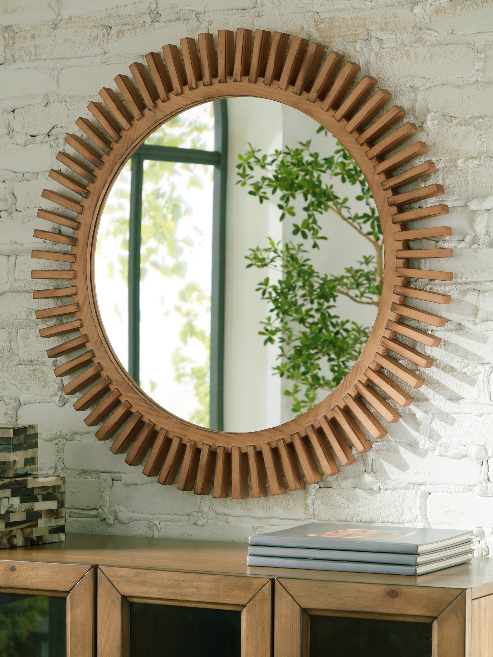 Tedwell Brown Accent Mirror