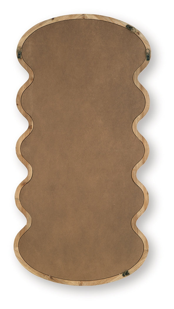Serendis Accent Mirror back side with hanging hardware
