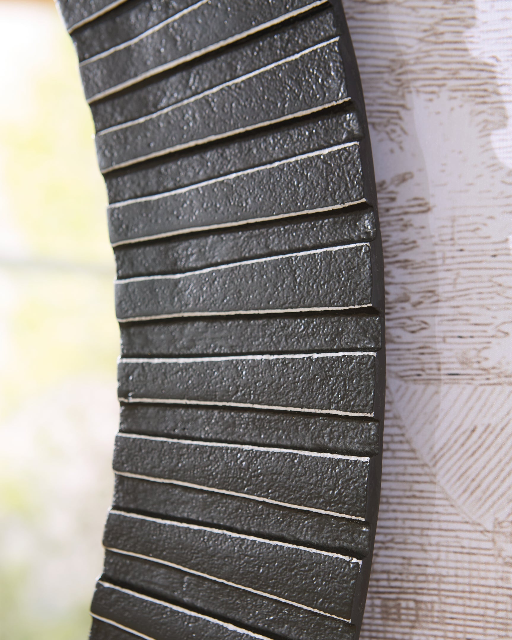 Swatch image showing black and silver finish