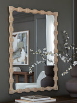 Close-up of Acelmore mirror wood frame texture