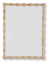 Acelmore accent mirror angled side view showing frame details