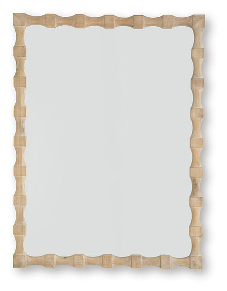 Acelmore accent mirror angled side view showing frame details