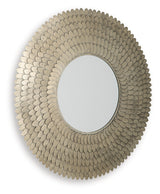 Wrightmund champagne accent mirror side angle