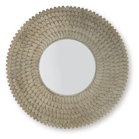 Wrightmund champagne accent mirror head-on angle