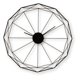 Arkthorne black metal wall clock front view