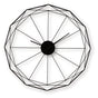 Arkthorne black metal wall clock front view