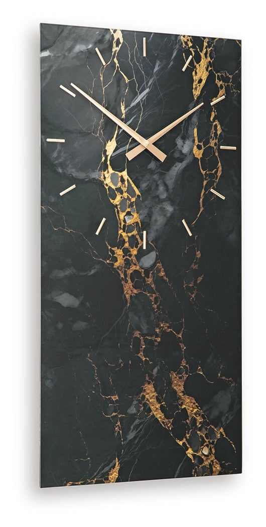 Teague wall clock angled side view