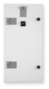 Back of Teague wall clock showing hanging bracket