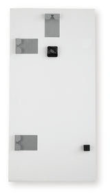 Back view of Teague wall clock with sawtooth bracket