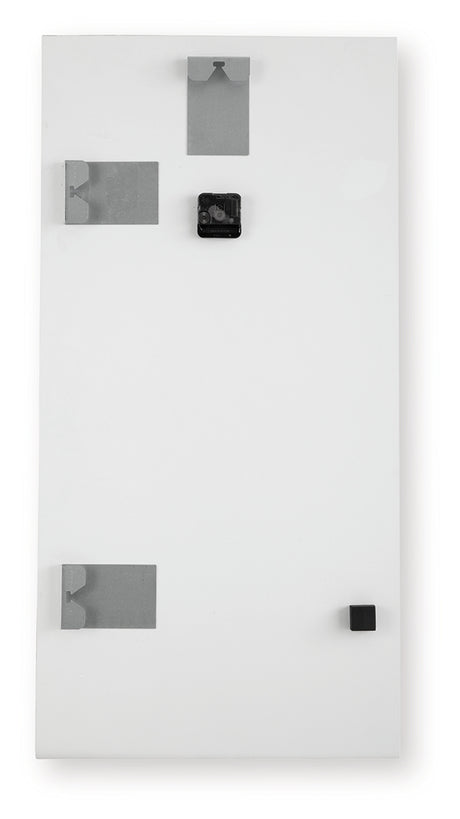 Back view of Teague wall clock with sawtooth bracket