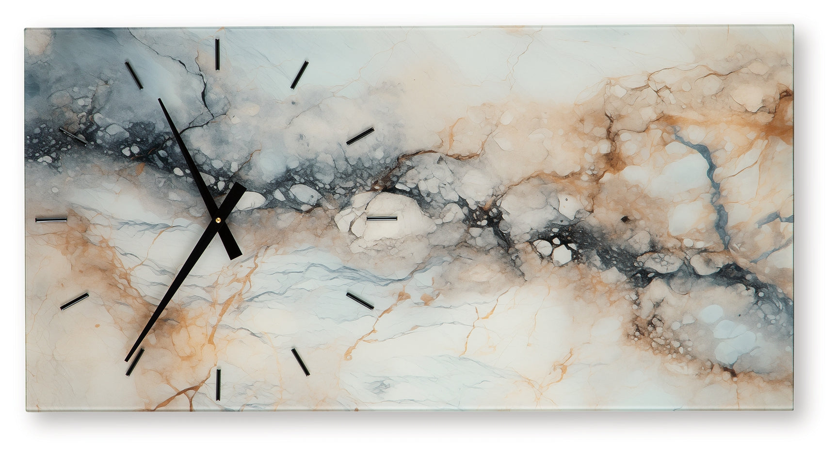 Teague wall clock head-on side B angle