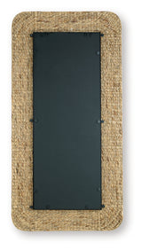 Norigan Floor Mirror back view showing keyhole bracket