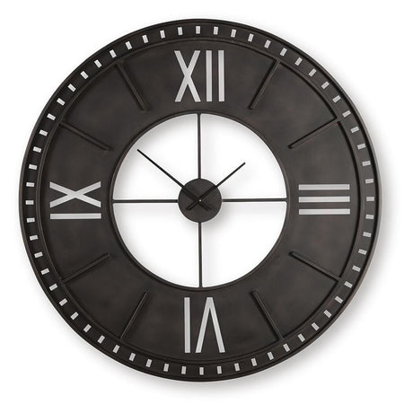 Lytle wall clock head on view showing Roman numerals