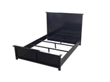 side view of Natalie Black 4-Piece Queen Bedroom Set bed