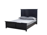 main view of Natalie Black 4-Piece Queen Bedroom Set bed
