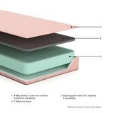 Close-up of memory foam layers in iKidz Coral Mattress