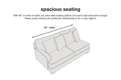 Wide view of Carianna Caramel Leather Sofa seating area