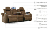 Wolfridge sofa with LED reading lights detail