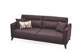 Side angle of Alto sleeper sofa with storage