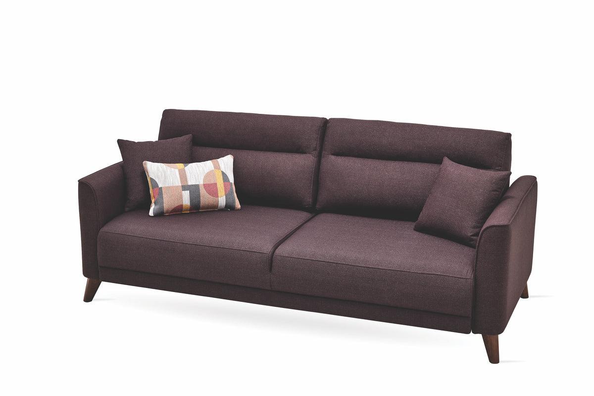 Side angle of Alto sleeper sofa with storage