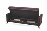 Brown fabric close-up on Alto sofa bed