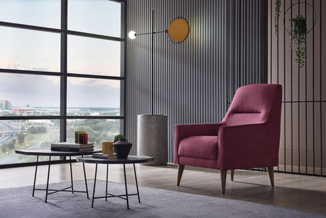Alto Dark Pink Upholstered Armchair front view
