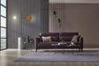 Alto Brown 3-Seater Sofa Bed with Storage side view