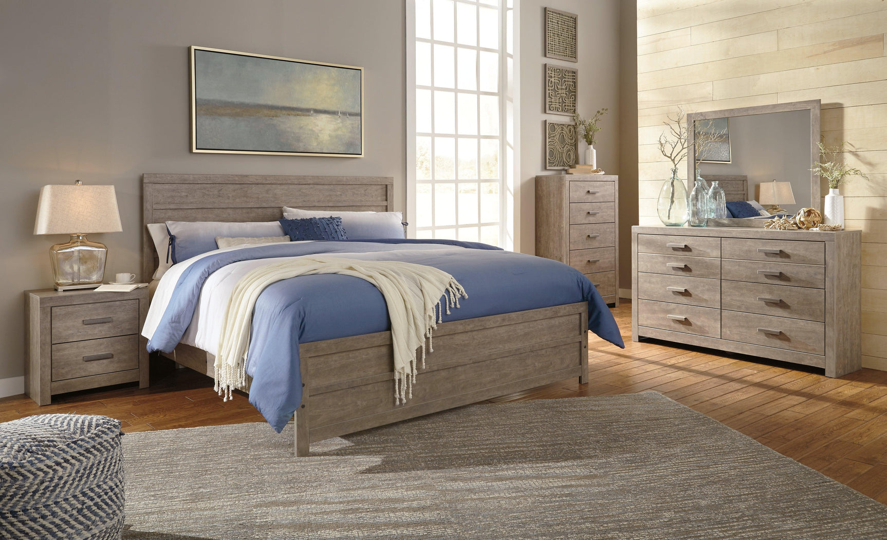Side view of Culverbach Gray Dresser